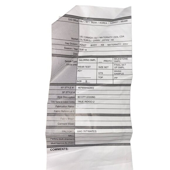 Bo City Yoga Pants S True Indigo High-Waisted Stretch Athletic Leggings By MAS I - Picture 4 of 6